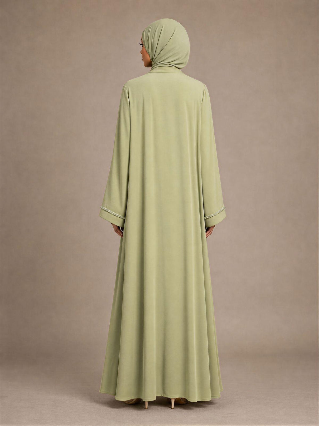 Layali Green Abaya with inner dress