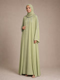 Layali Green Abaya with inner dress