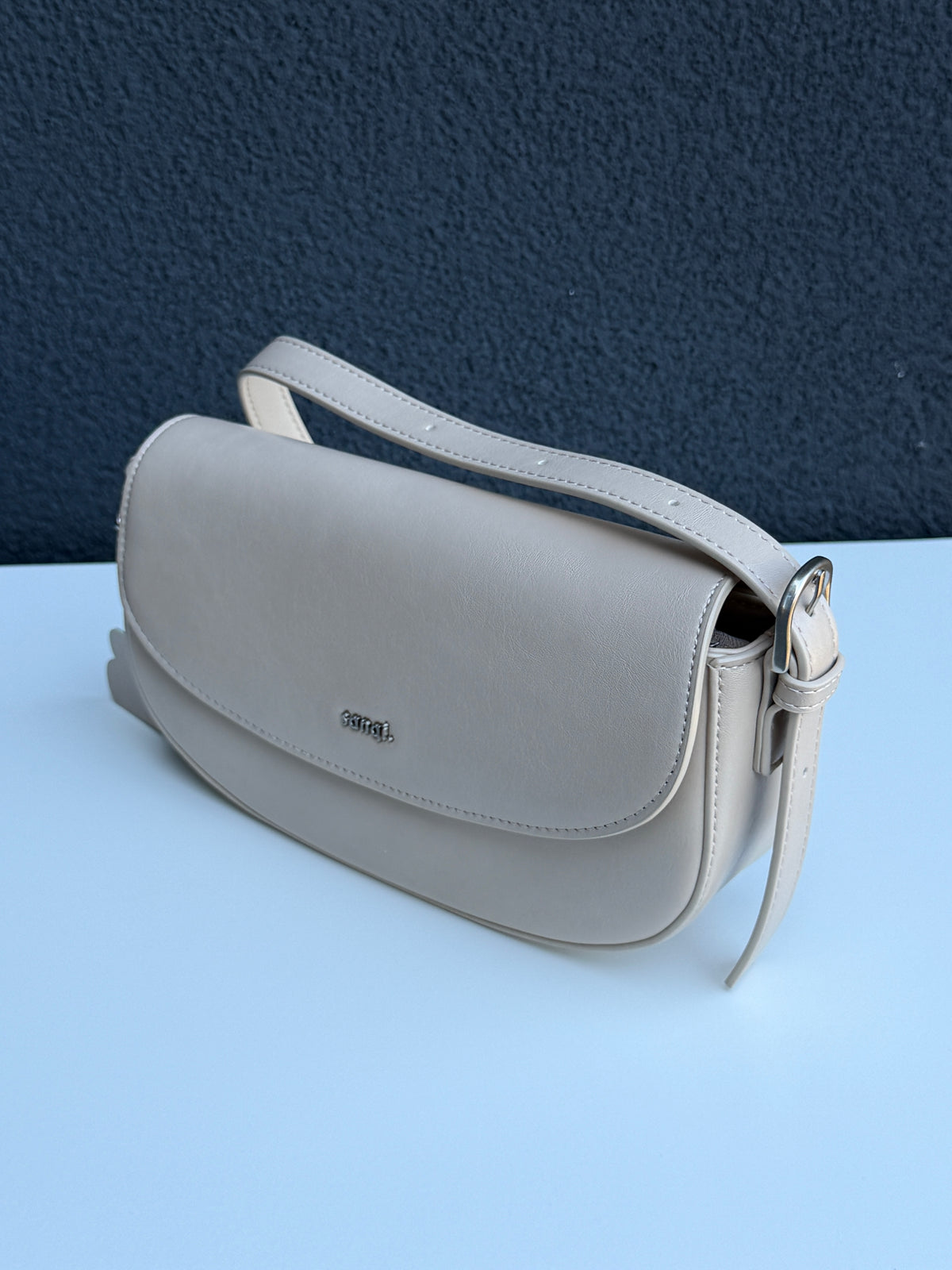 Beige Shoulder Handbag