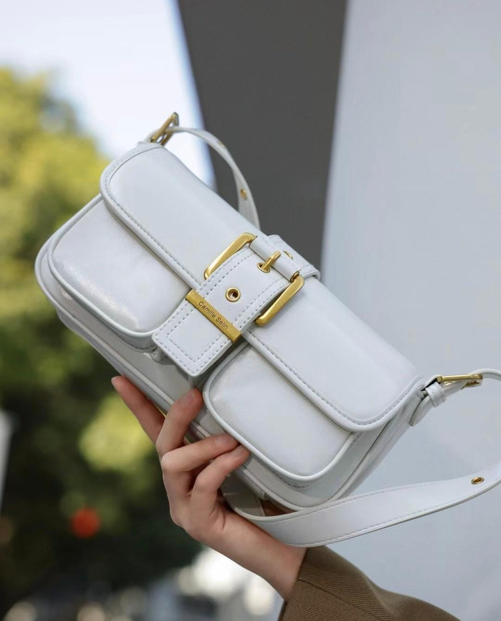 White Shoulder Handbag