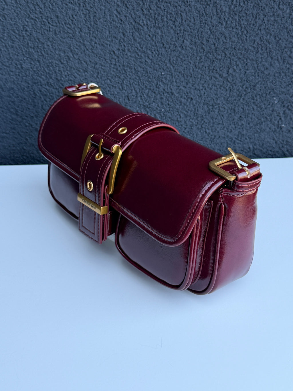 Burgundy Shoulder Handbag
