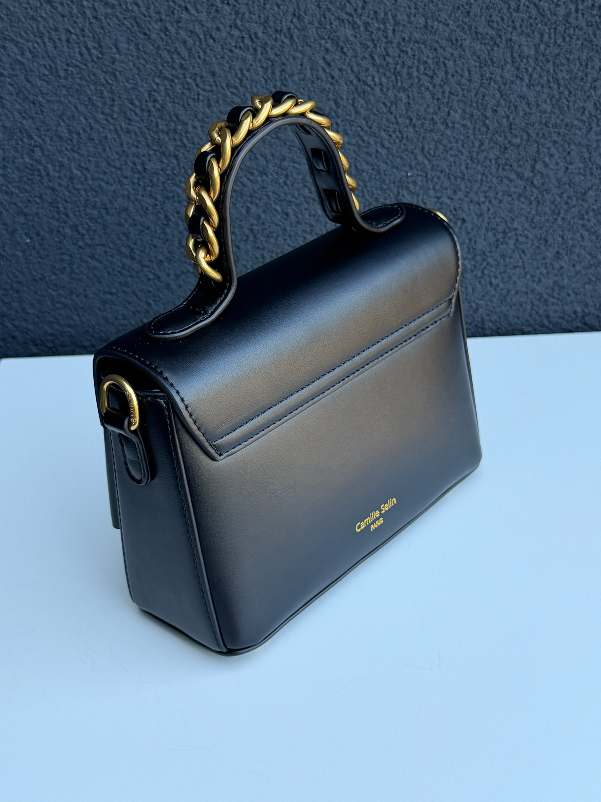 Black Top Handle Handbag