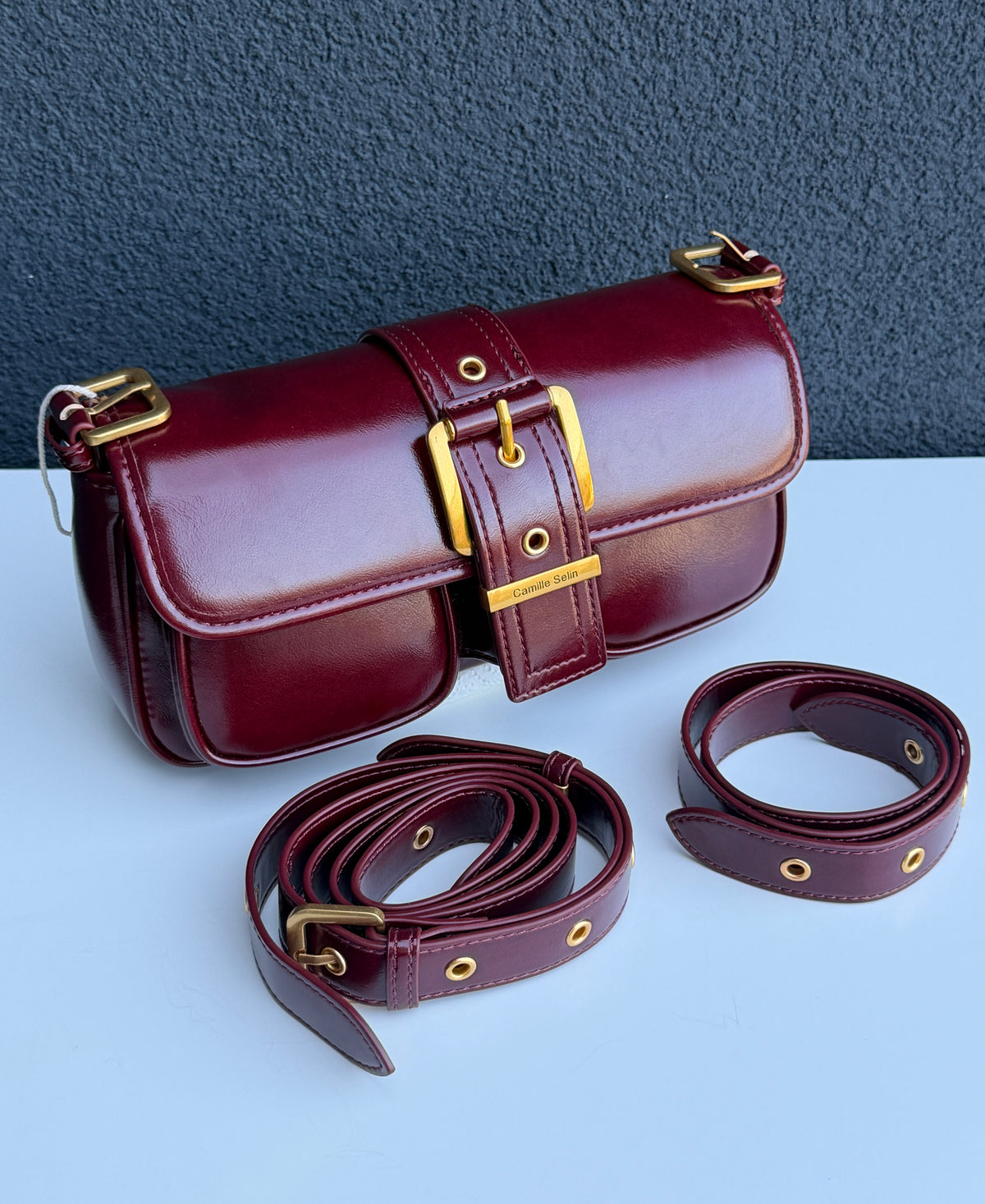Burgundy Shoulder Handbag