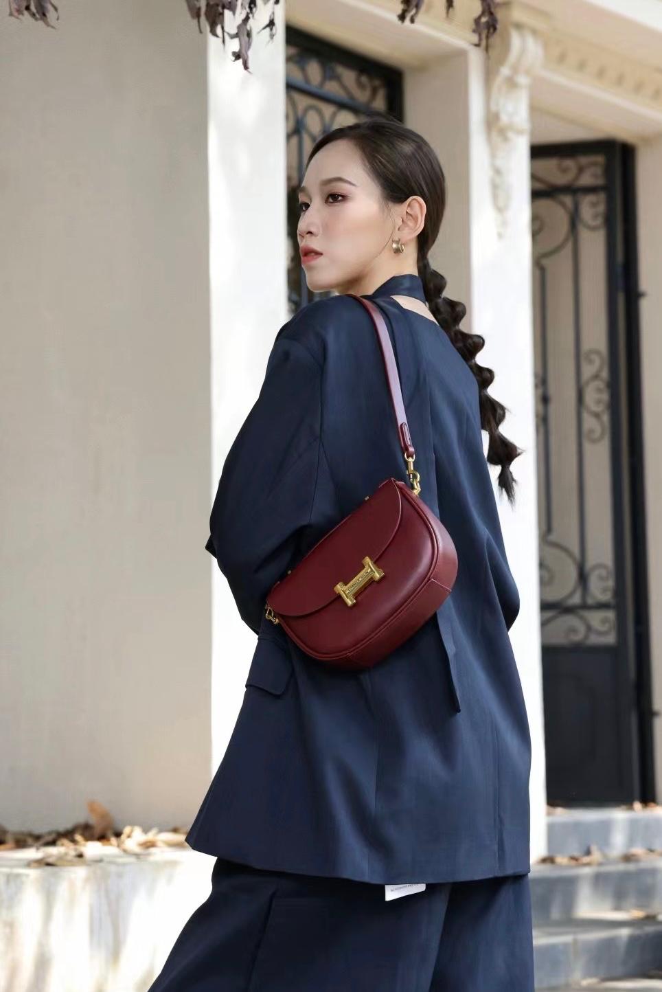 Burgundy Crossbody Handbag