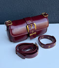 Burgundy Shoulder Handbag