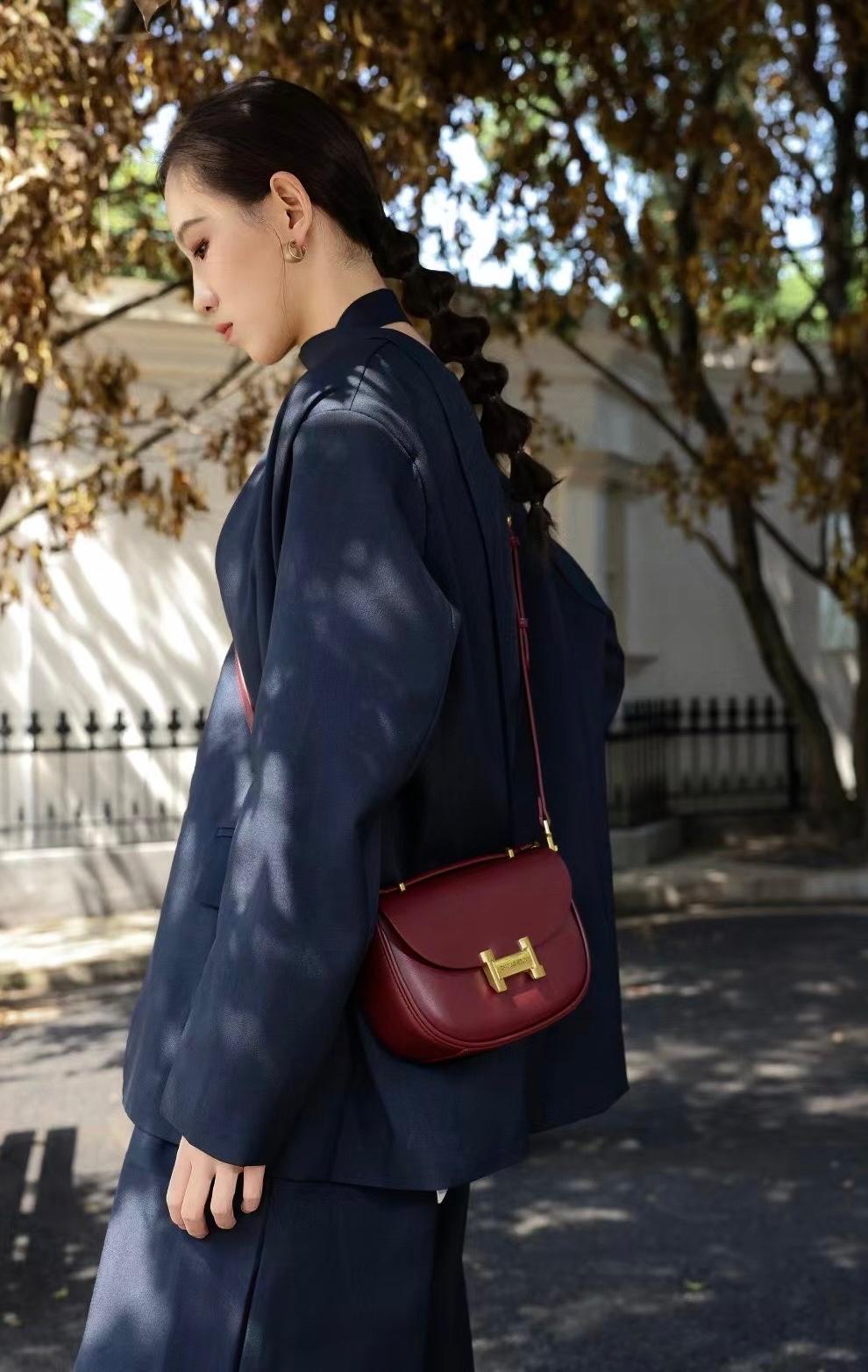 Burgundy Crossbody Handbag