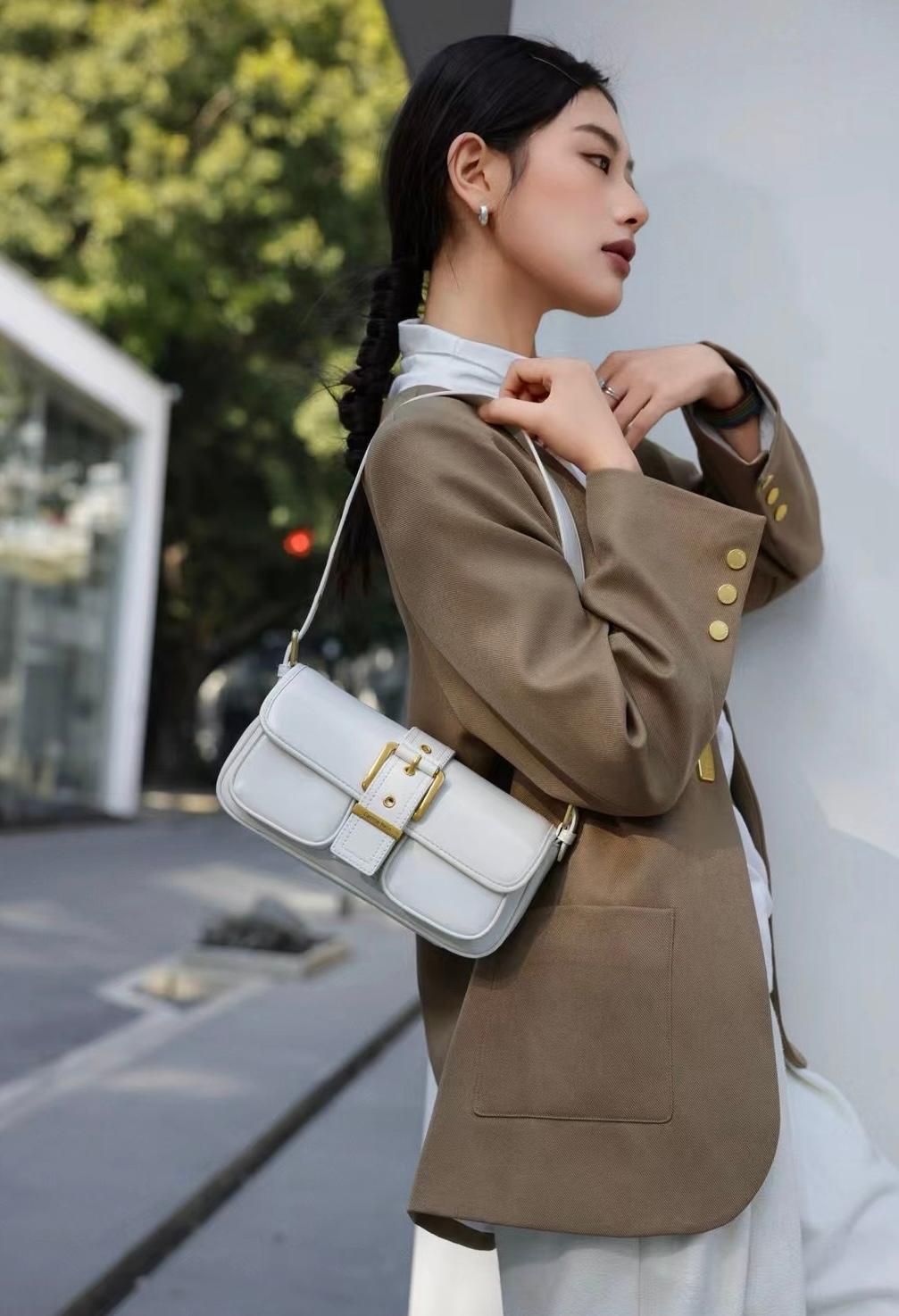 White Shoulder Handbag
