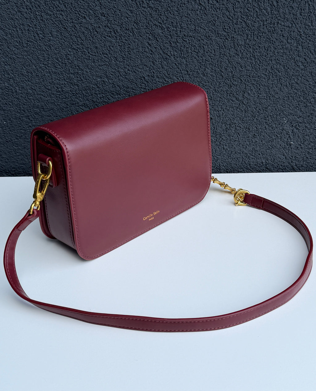 Camille Selin Burgundy Shoulder Bag