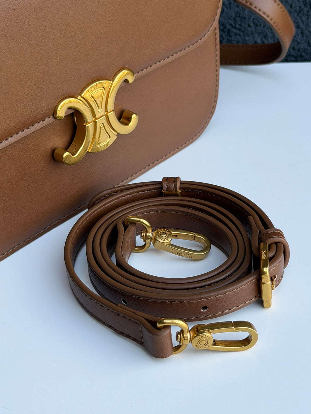 Camille Selin Brown Shoulder Bag