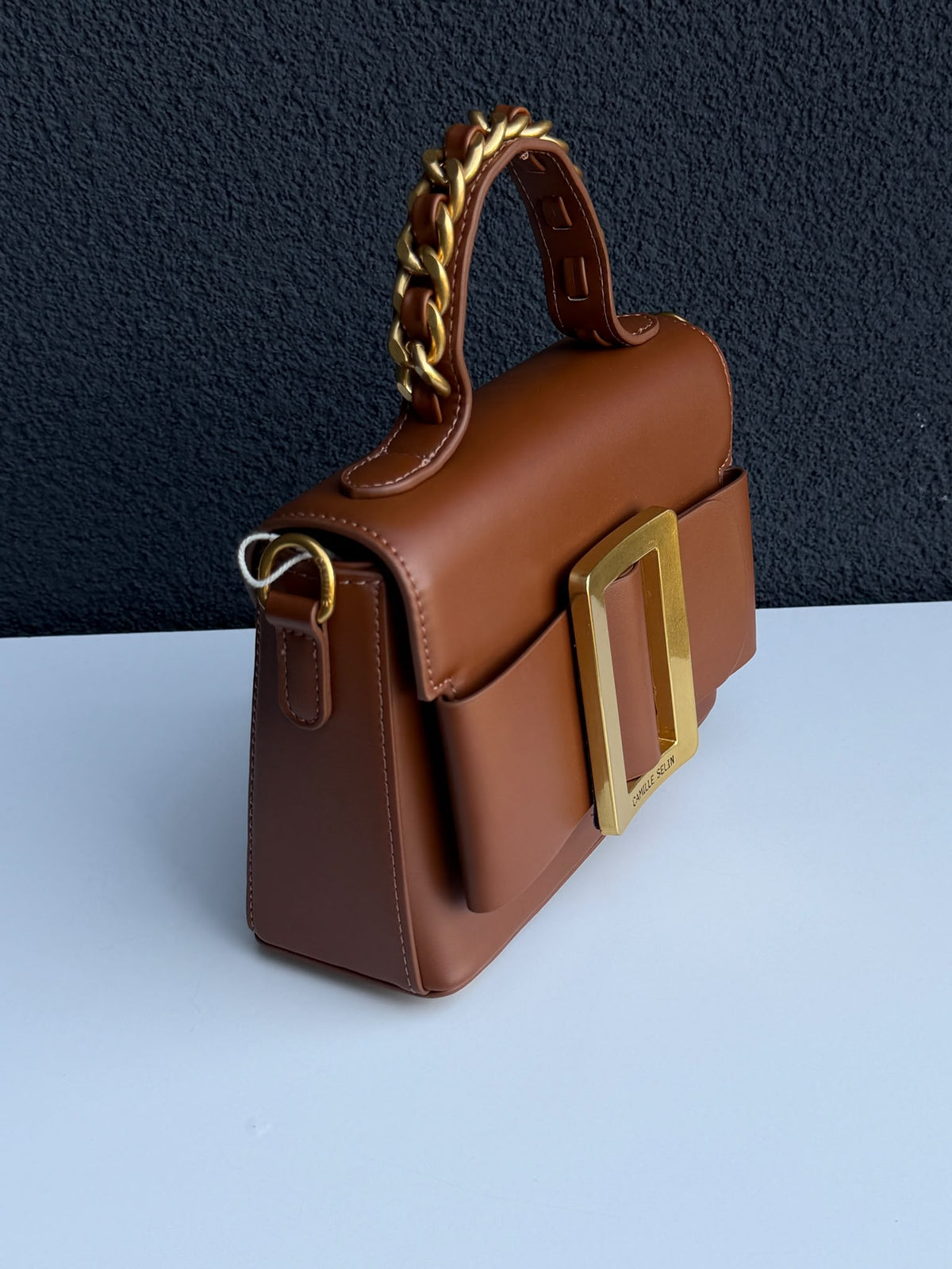 Camille Selin Brown Top Handle Bag