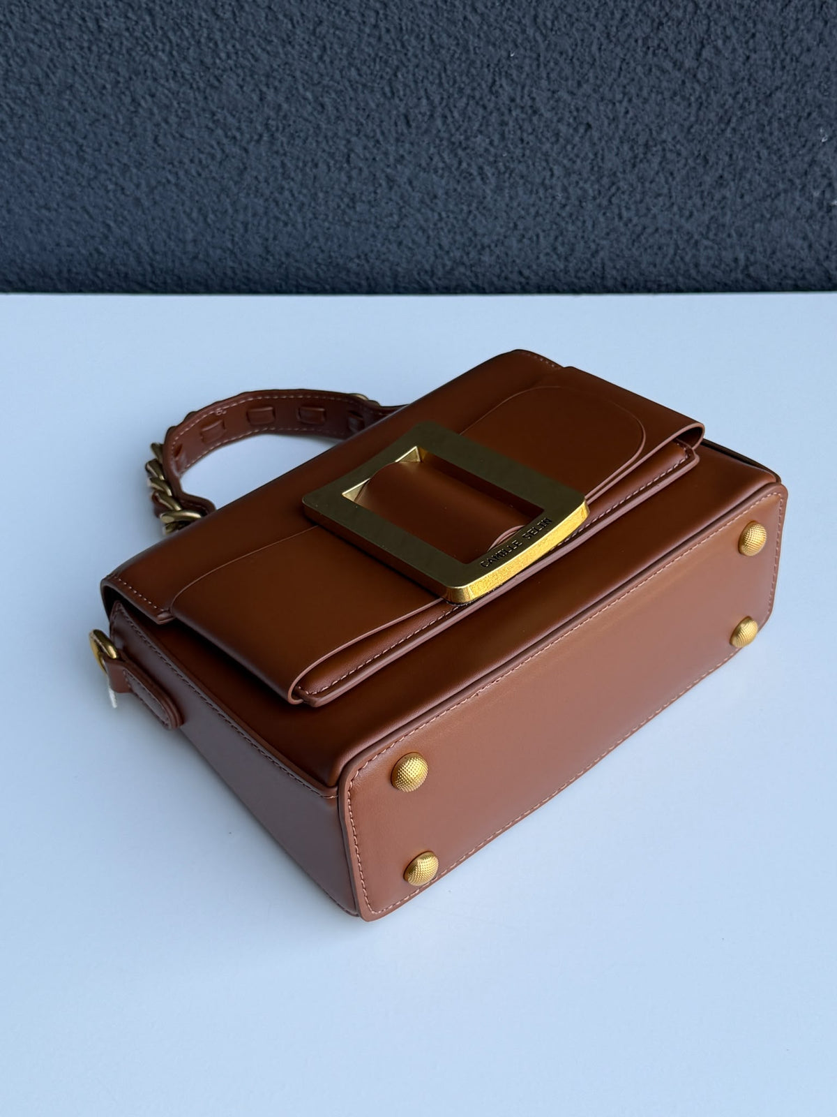 Camille Selin Brown Top Handle Bag