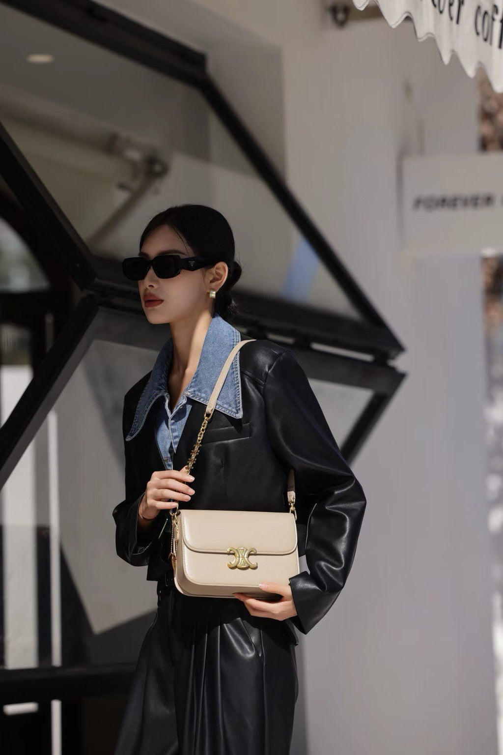 Camille Selin Beige Shoulder Bag