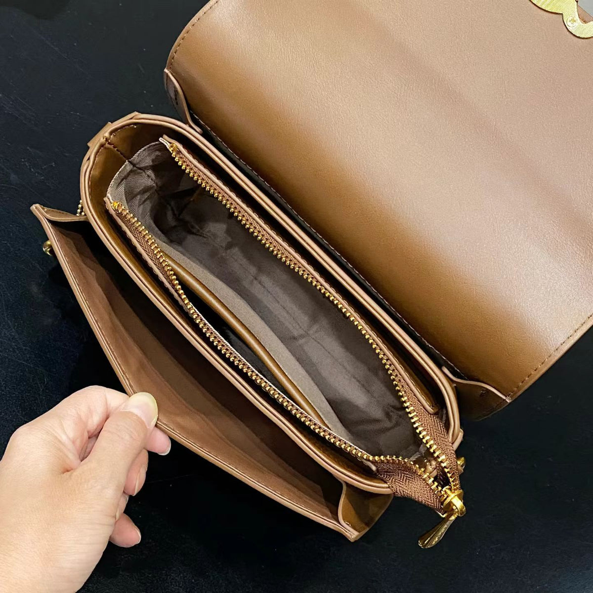 Camille Selin Brown Shoulder Bag